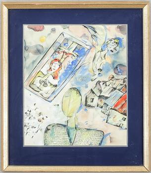 Jan Janczak · JAN JANCZAK, gouache, signerad och daterad 24/6-74.