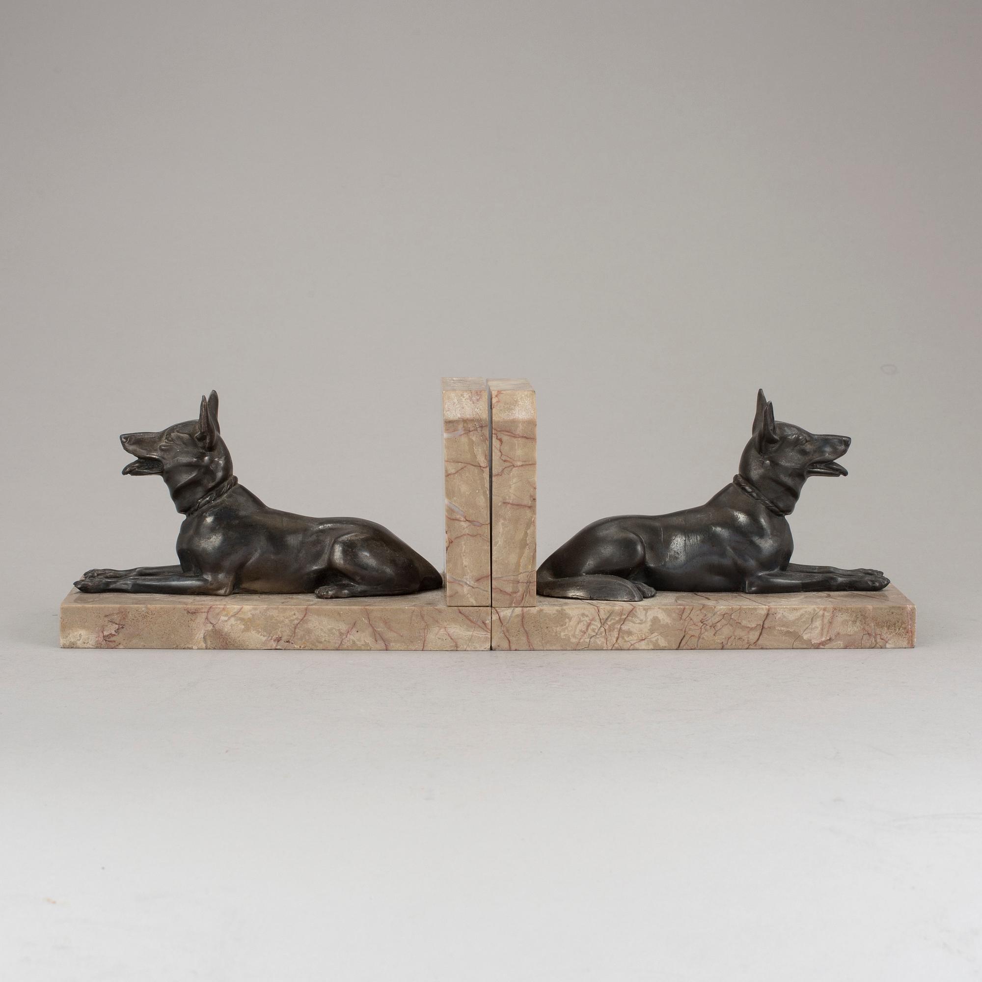 BOKSTÖD, ett par, 1900-tal.