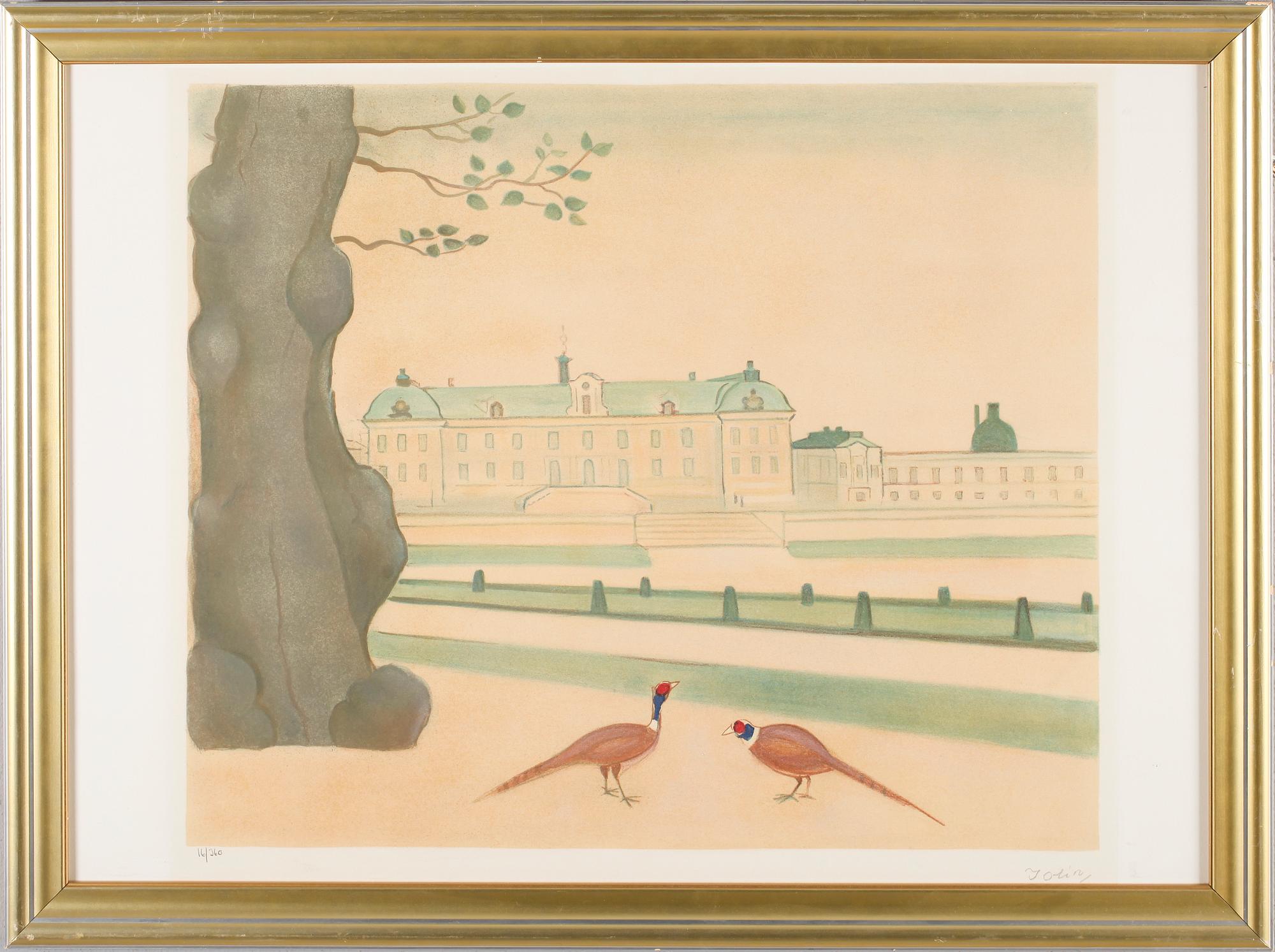 EINAR JOLIN, färglitografi, signerad och numrerad 16/360.