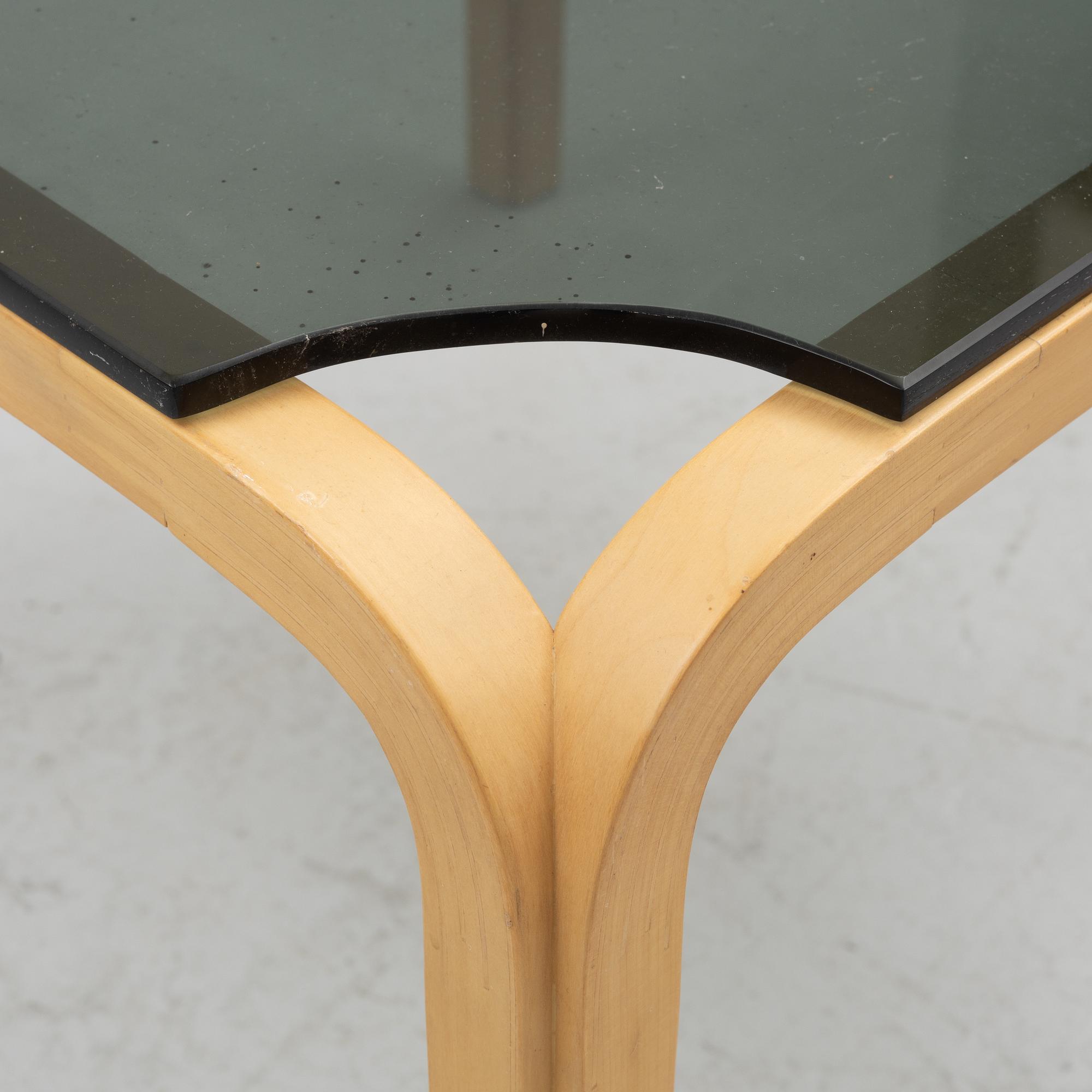 Alvar Aalto, a model Y805B coffee table, Artek, Finland.