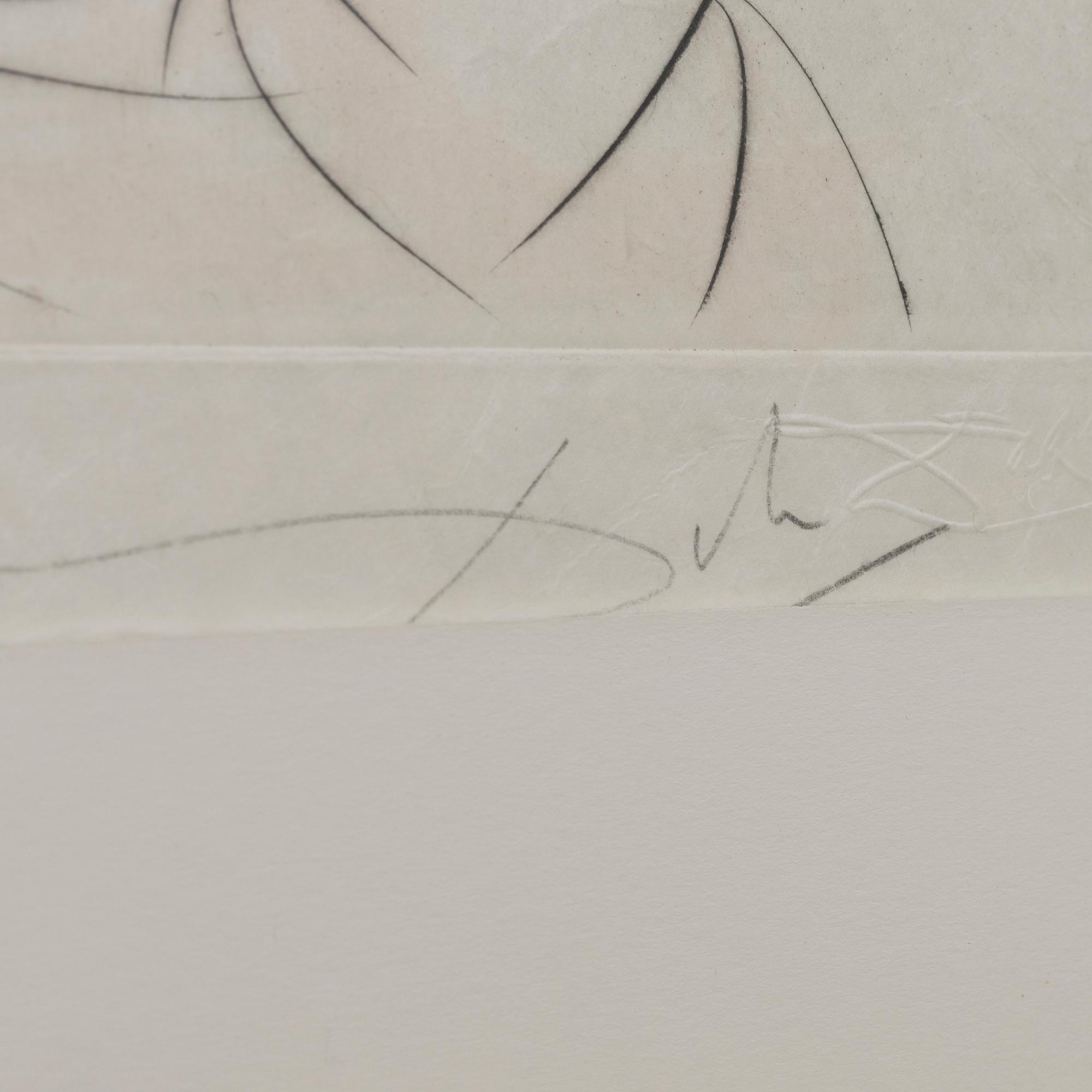 SALVADOR DALÍ, kolorerad torrnålsetsning på japanpapper, signerad och numrerad 128/145.