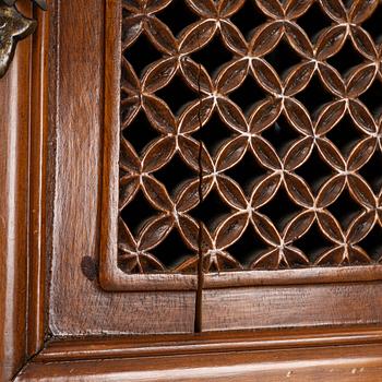 A Chinese hardwood cabinet, around 1900.