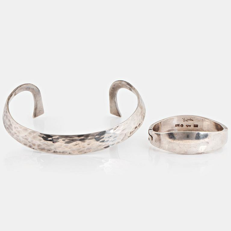 Rey Urban, REY URBAN, a sterling silver choker and bangle, Stockholm 1967-68.