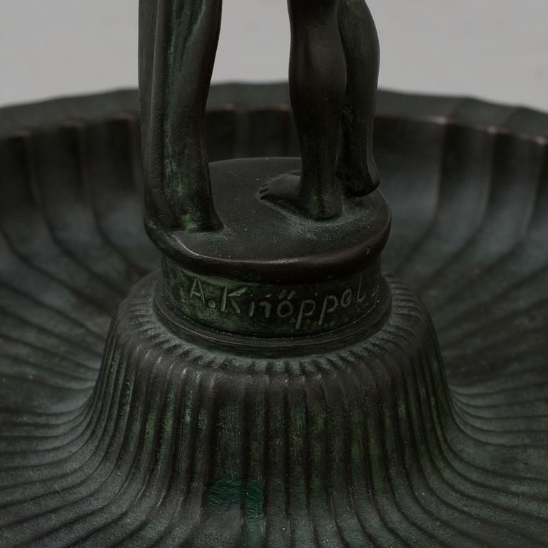 A bronze dish, Arvid Knöppel, marks for Otto Meyer, 1920´/30´s.