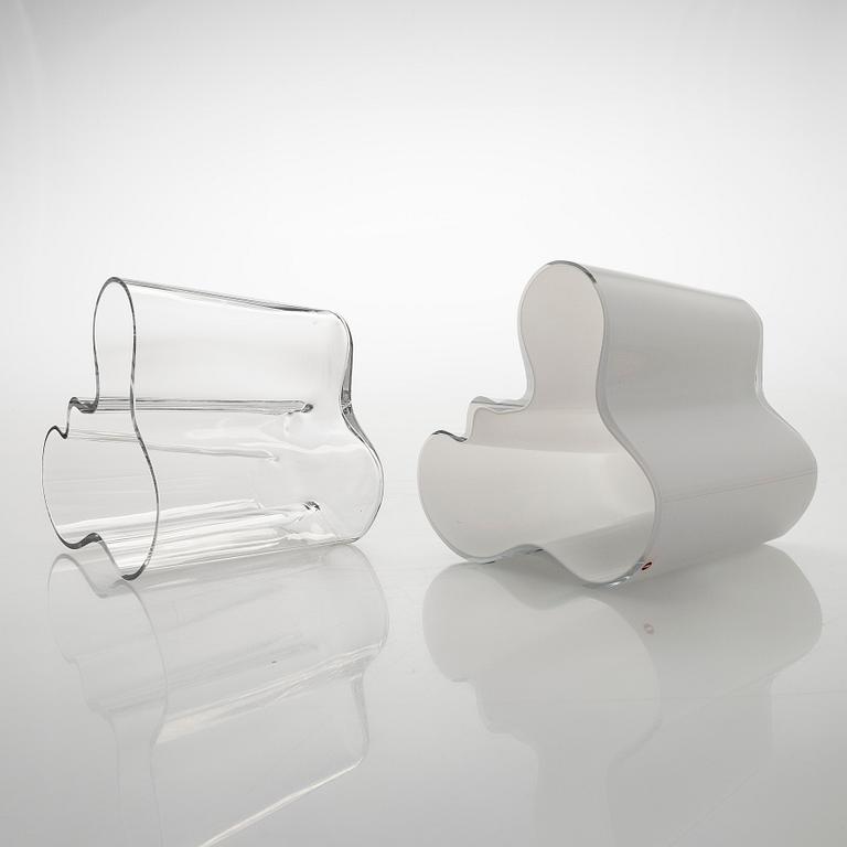 Alvar Aalto, maljakoita, 2kpl, malli 3030,  signeerattu Alvar Aalto.