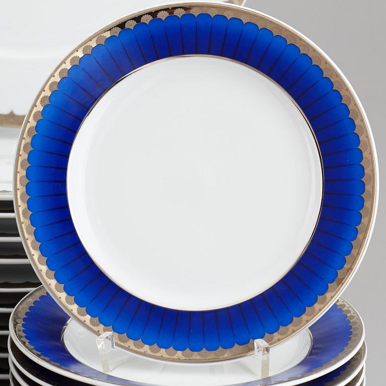 A Sigvard Bernadotte  service, Millenium design, 2000. (175 porcelain pieces and 96 cutlery pieces).