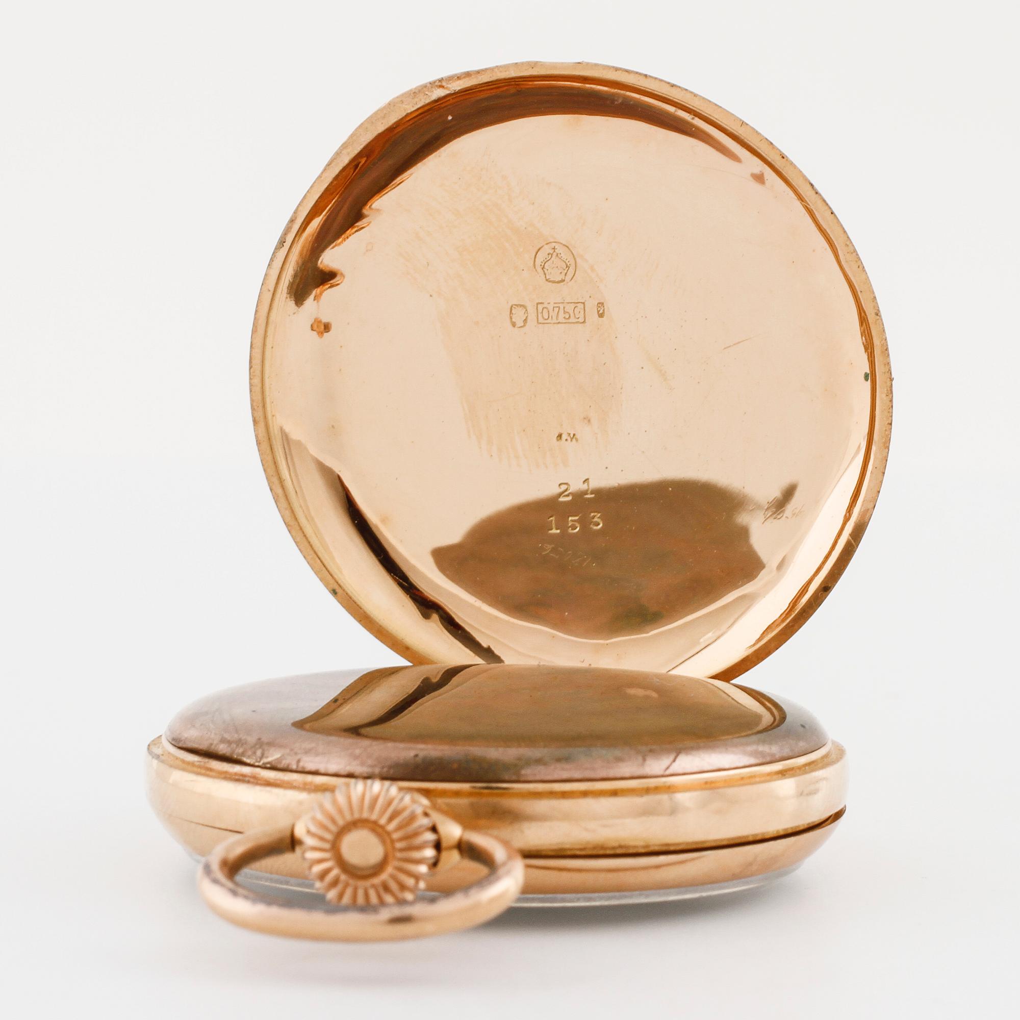 POCKET WATCH, clcockwork marked "Solid", 42 mm.