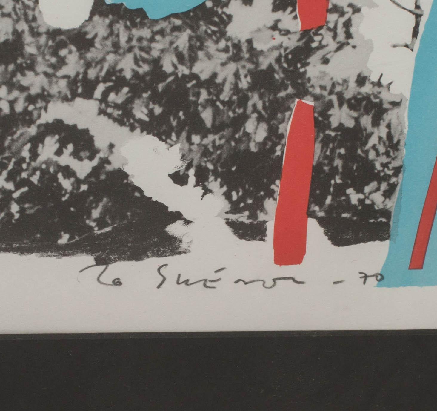 BO SWENSON, färglitografi, signerad och daterad -70, numrerad 218/320.