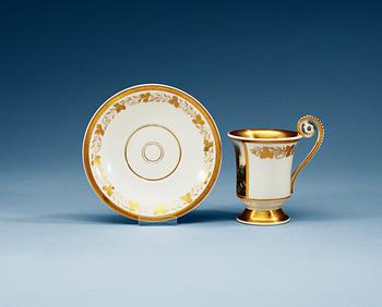 A Berlin cup with saucer, first half of 19th Century.