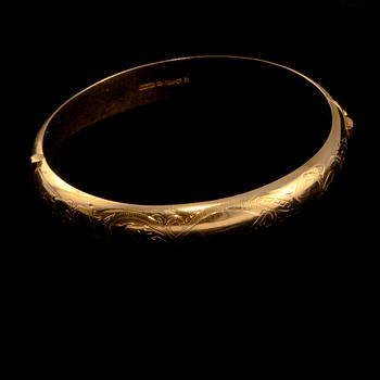 ARMRING, 18k guld, Ceson, Göteborg, 1957. Vikt 16 g.