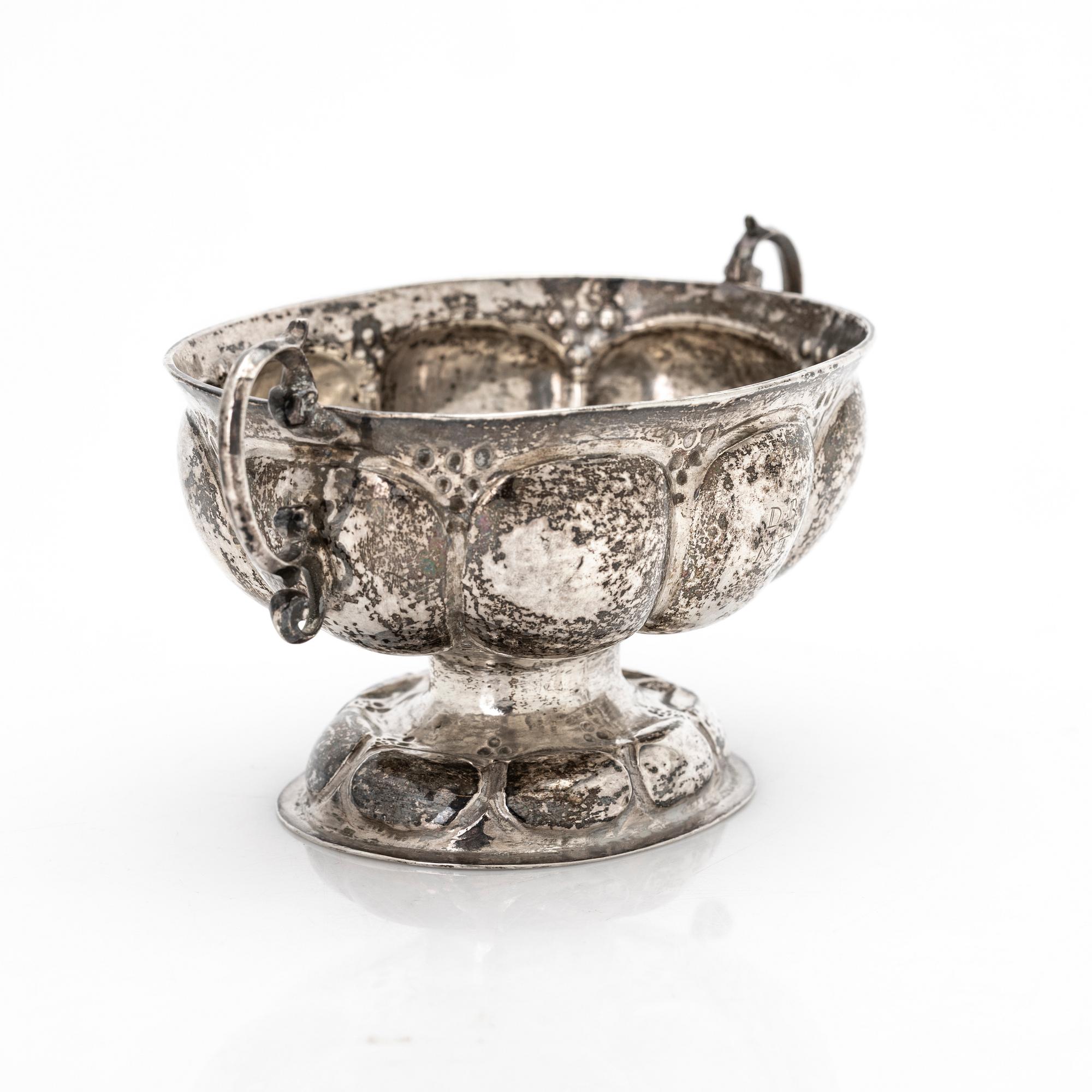 Silver brandy bowl, 19th century.