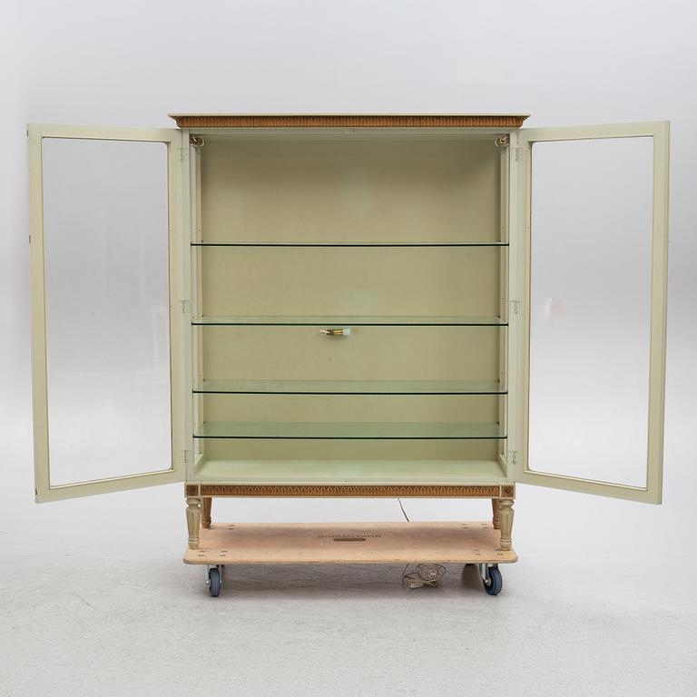 Display cabinet, Gustavian style, mid-20th century.