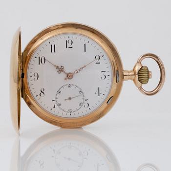 FICKUR, boett i 18K guld. 1900-talets första hälft. Vikt totalt ca 95,6 gram.