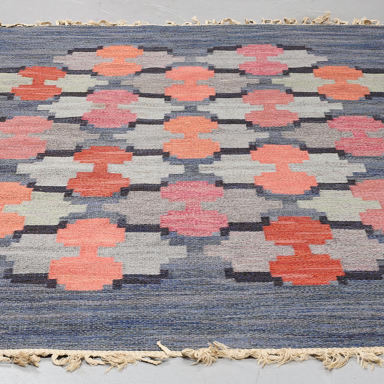 JUDITH JOHANSSON, A CARPET, "Lyktor", flat weave, ca 247-249 x 171,5 cm, signerad JJ.