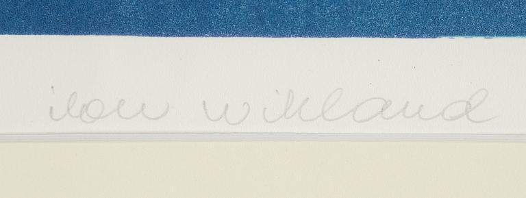 ILON WIKLAND, lithograph in colours, signed 39/360.