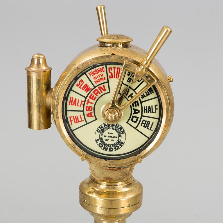 Ship telegraph, marked Chadburn London.
