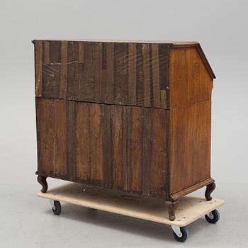 A NORTHERN EUROPEAN OAK SECRETAIRE, second half of the 18th century.