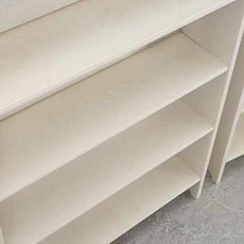 Bookshelves, a pair of 'Ekolsund' bookcases, IKEA.