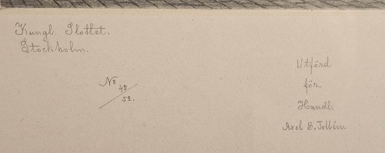 GUSTAF ISANDER, torrnålsgravyr. Signerad och daterad 1926, numrerad 45/52.