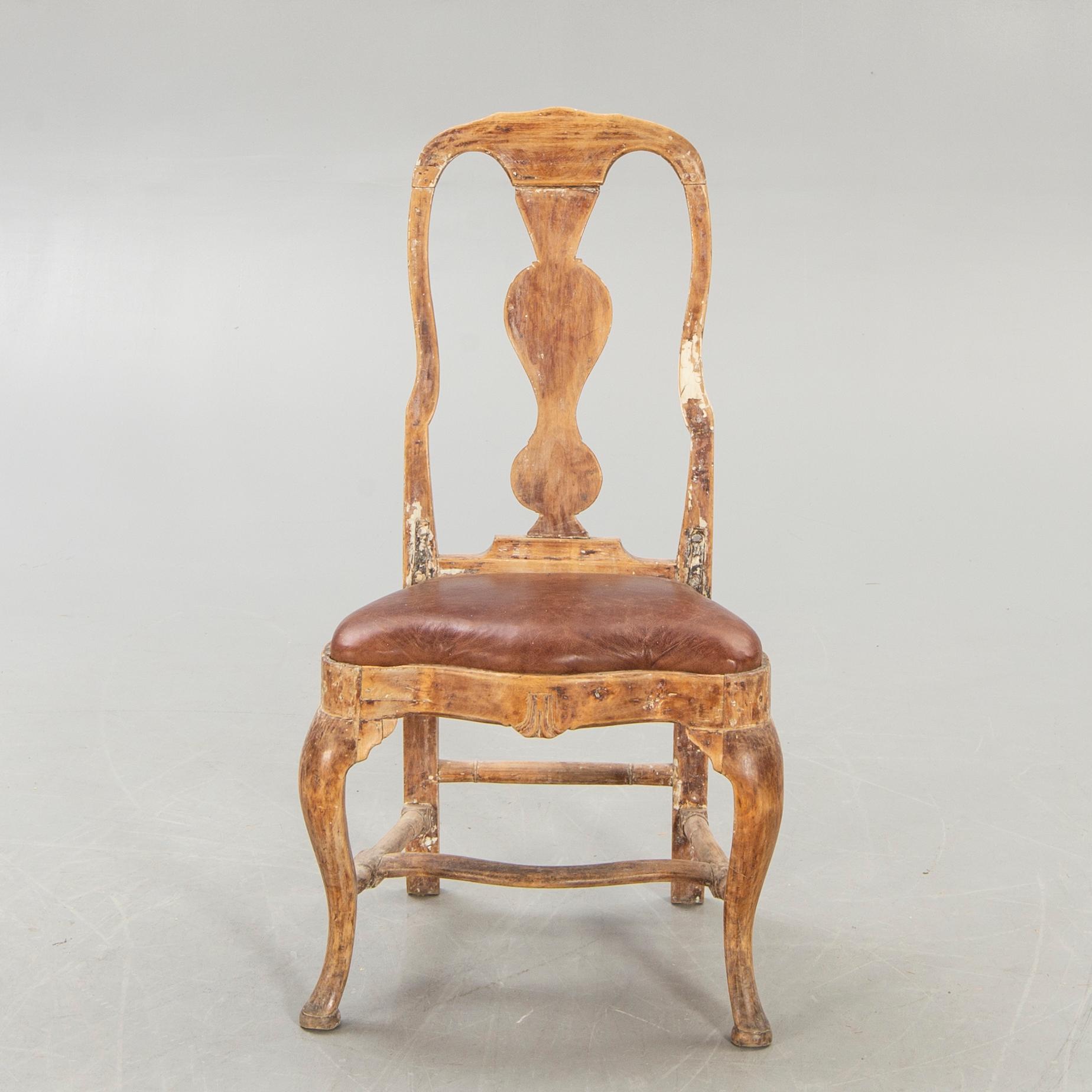 Stol rokoko 1700-talets mitt.