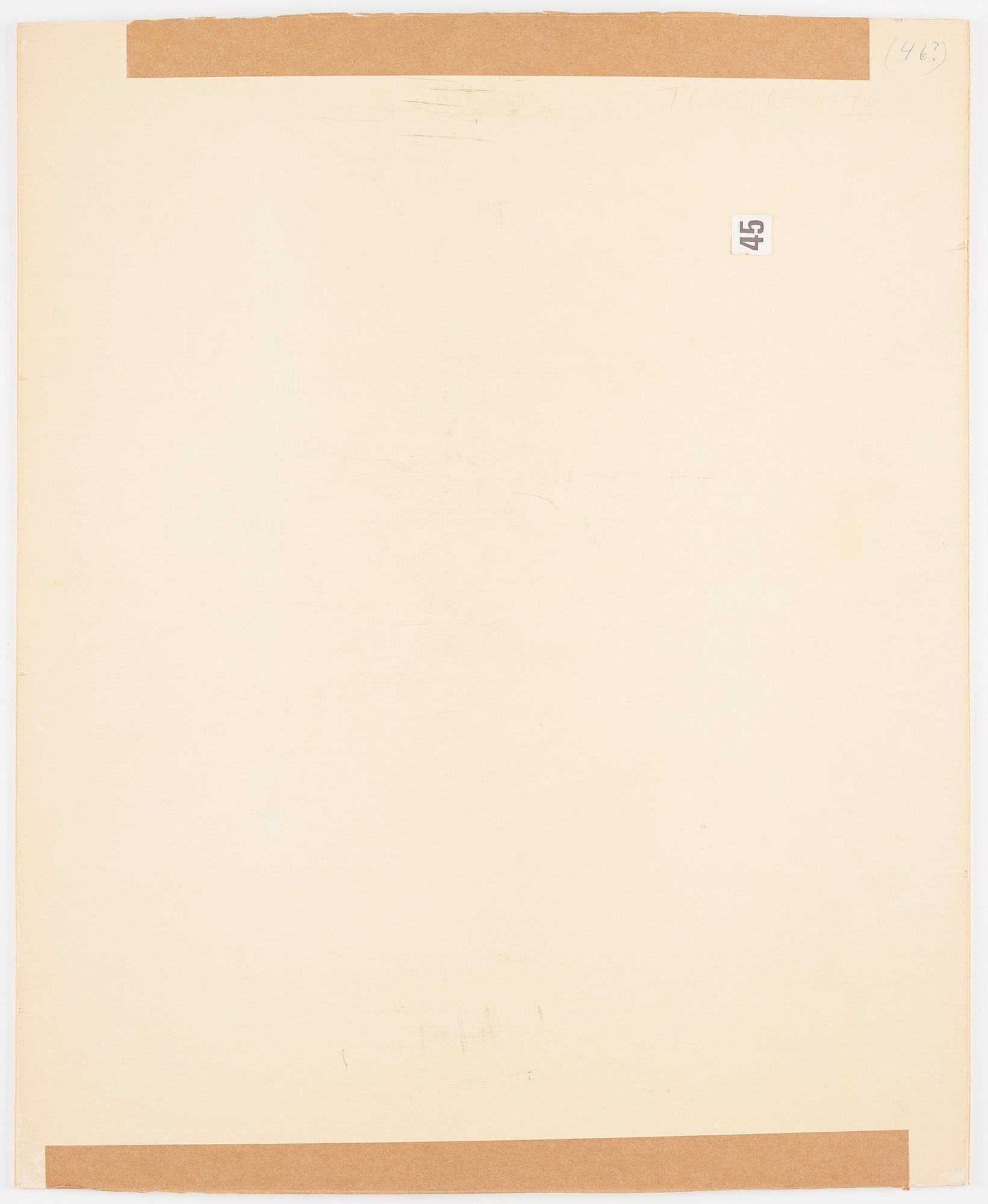 CO Hultén, gouache, signerad och utförd 1946.