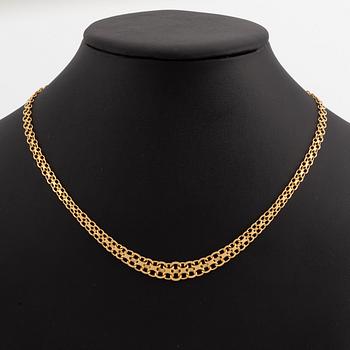 Collier 18K guld, doserad X-länk.