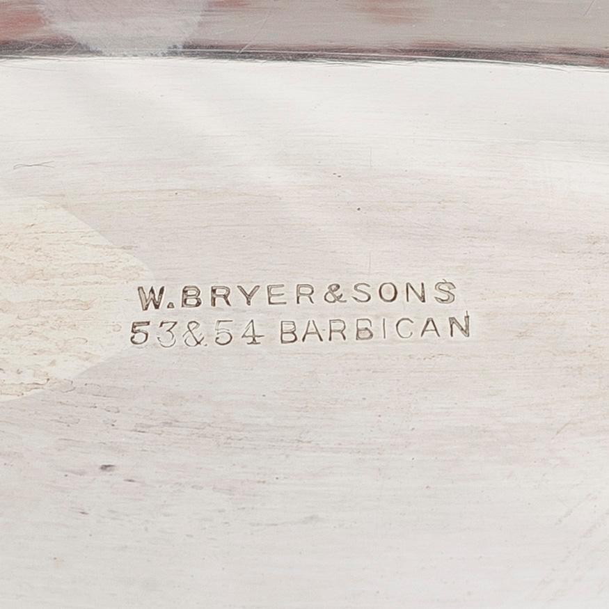 Haseler Brothers, brödkorg, sterlingsilver, Chester, England 1903.