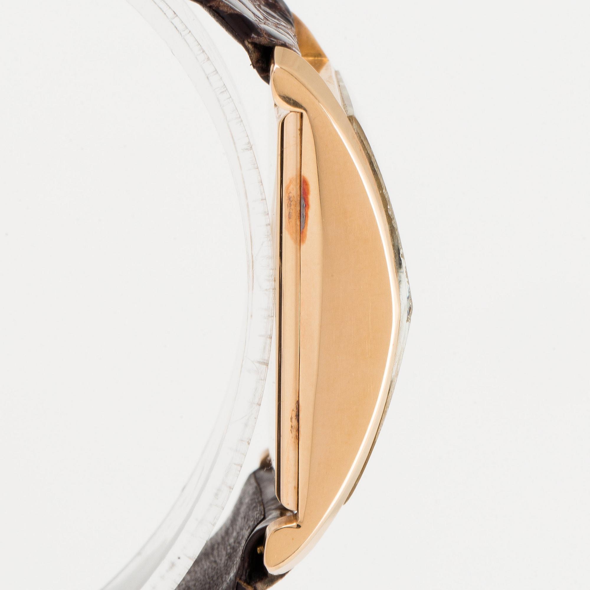 Patek Philippe, Genève, "The Hour Glass", "No subsidiary seconds".
