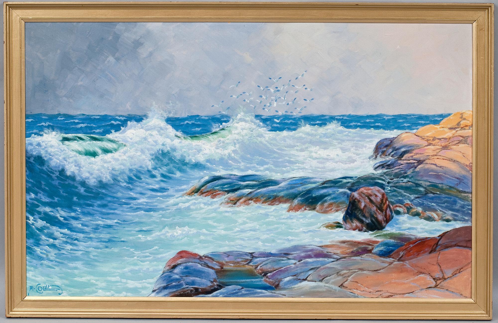 ALFRED COLLIN, olja på duk, signerad.