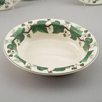 A part Wedgwood dinner service, 'Napoleon Ivy'. (55 pieces).
