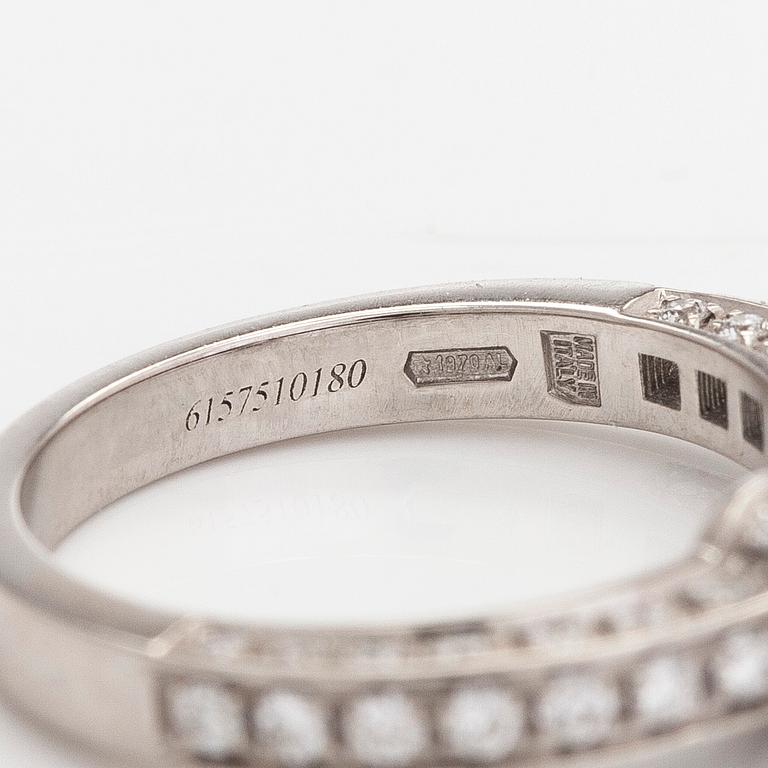 Bulgari, a platinum ring, 'Dedicata a Venezia', with brilliant-cut diamonds. With certificate and GIA dossier.