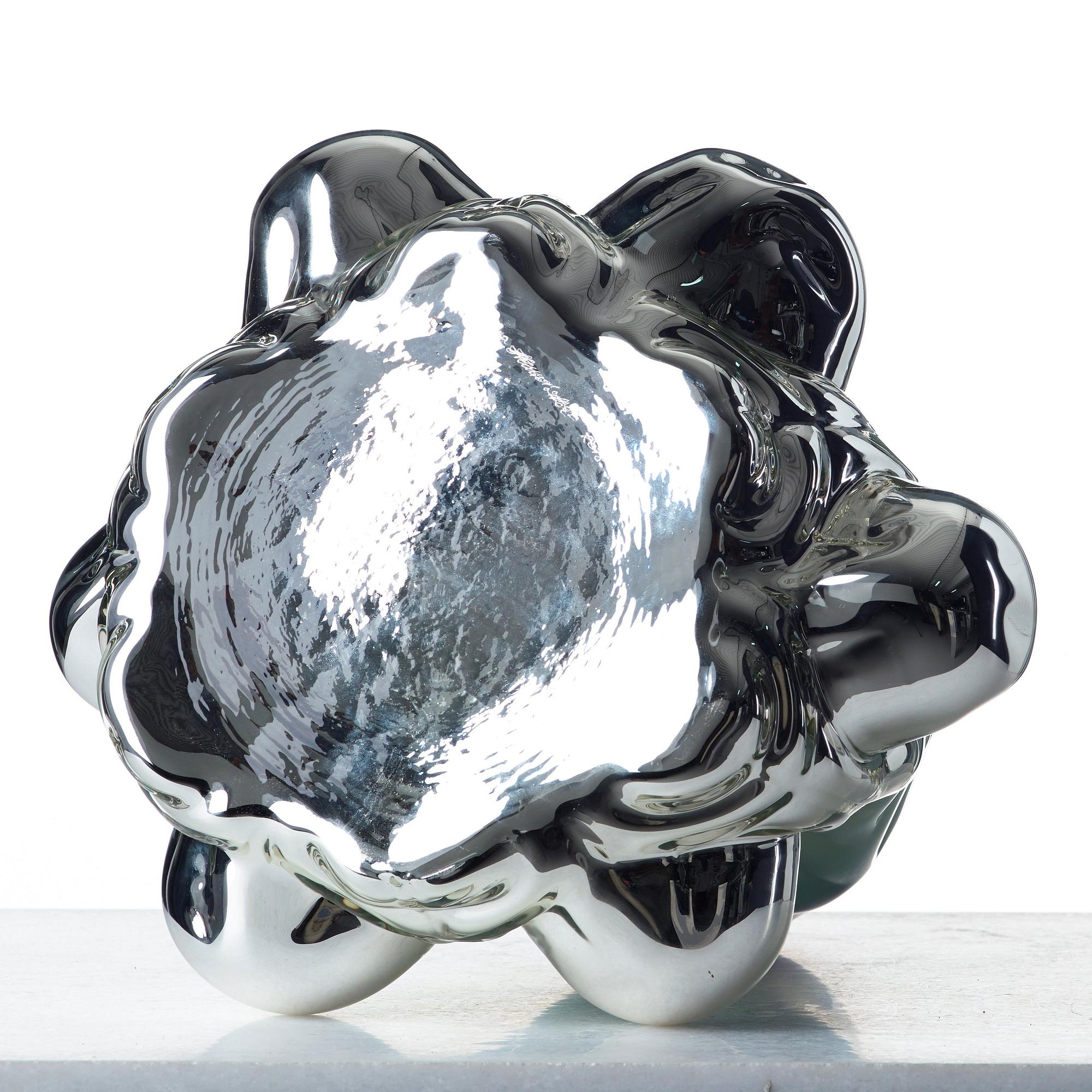 Hanna Hansdotter, "Dripping print", skulptur, glas, The Glass Factory, Boda Glasbruk, 2018.