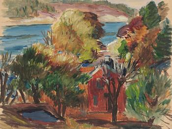 642. Birger Berndtson, "Hus vid Ryssviken, Nacka".