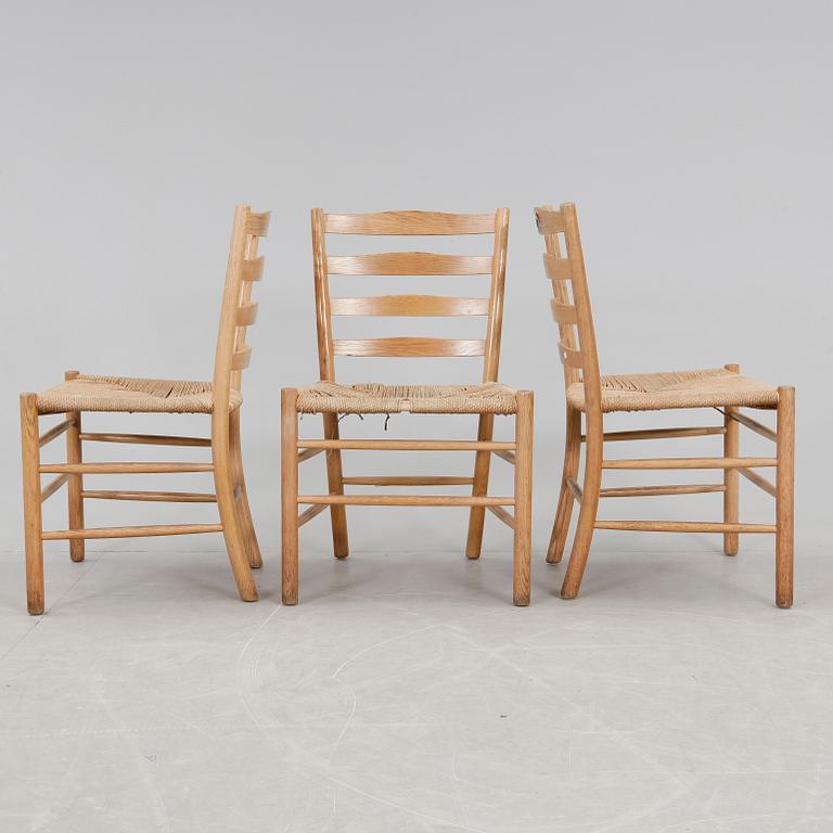 STOLAR, 3 st, "Kyrkstolen", Kaare Klint, 1900-talets andra hälft.