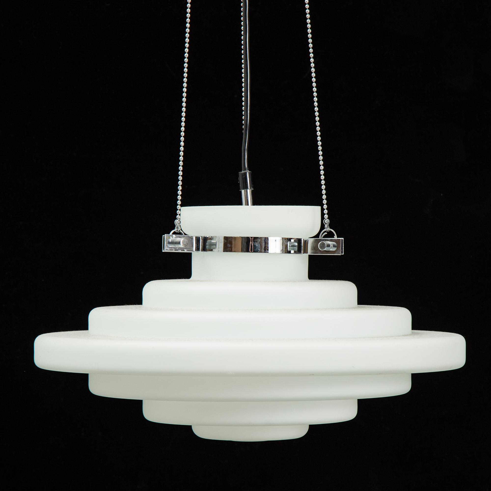 A glass ceiling light, Limburg, Germany.