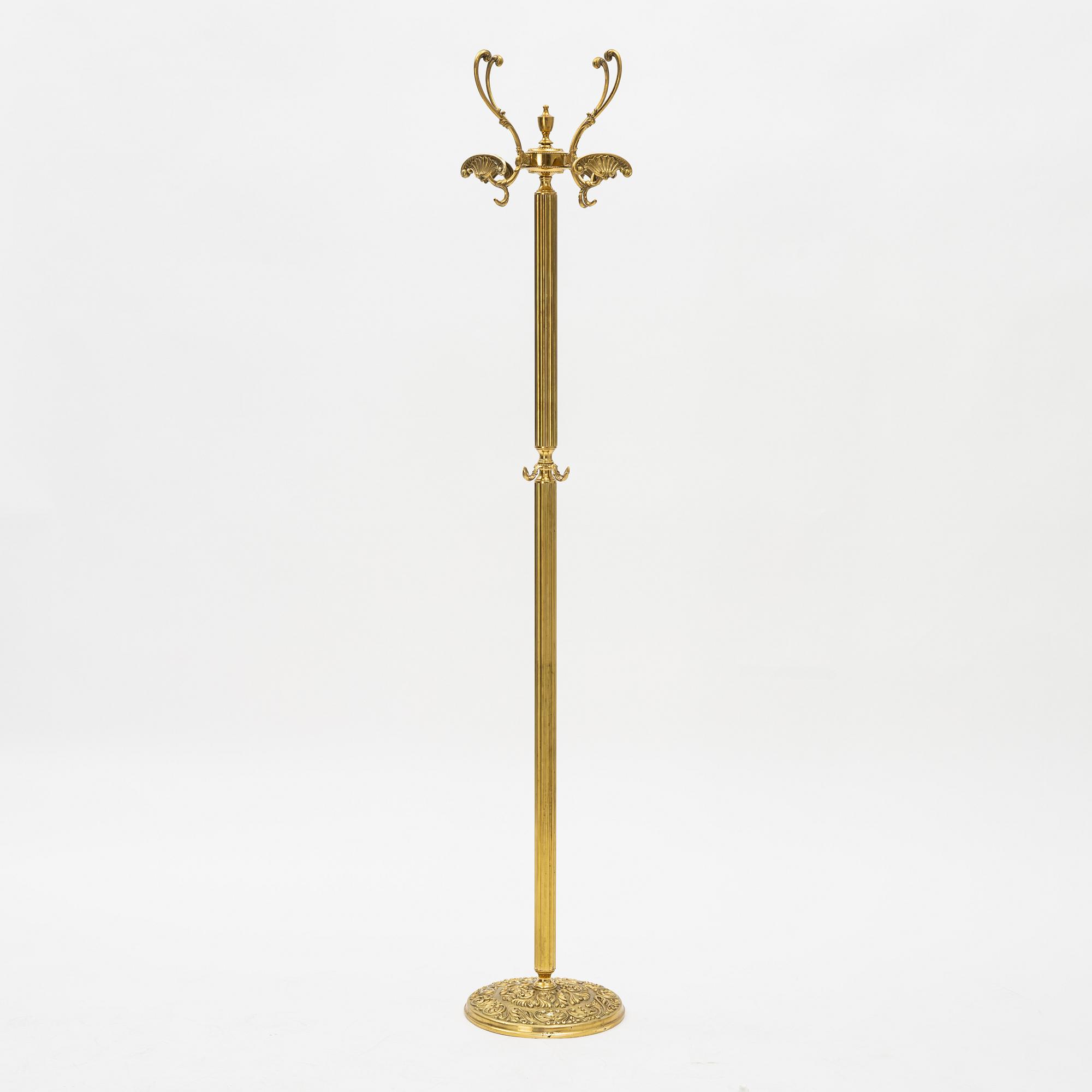 A brass coat hanger, second half of the 20th Century.
