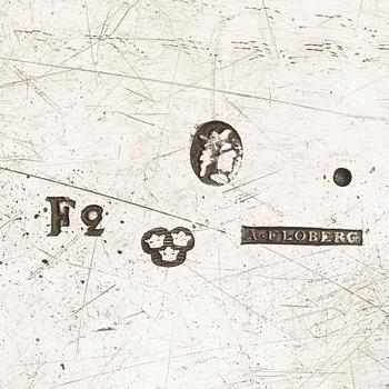 A Swedish 18th century silver dish, marks of Arvid Floberg, Stockholm 1788.