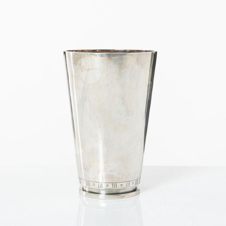Sven Carlman, bägare, silver, CF Carlman, Stockholm 1965.