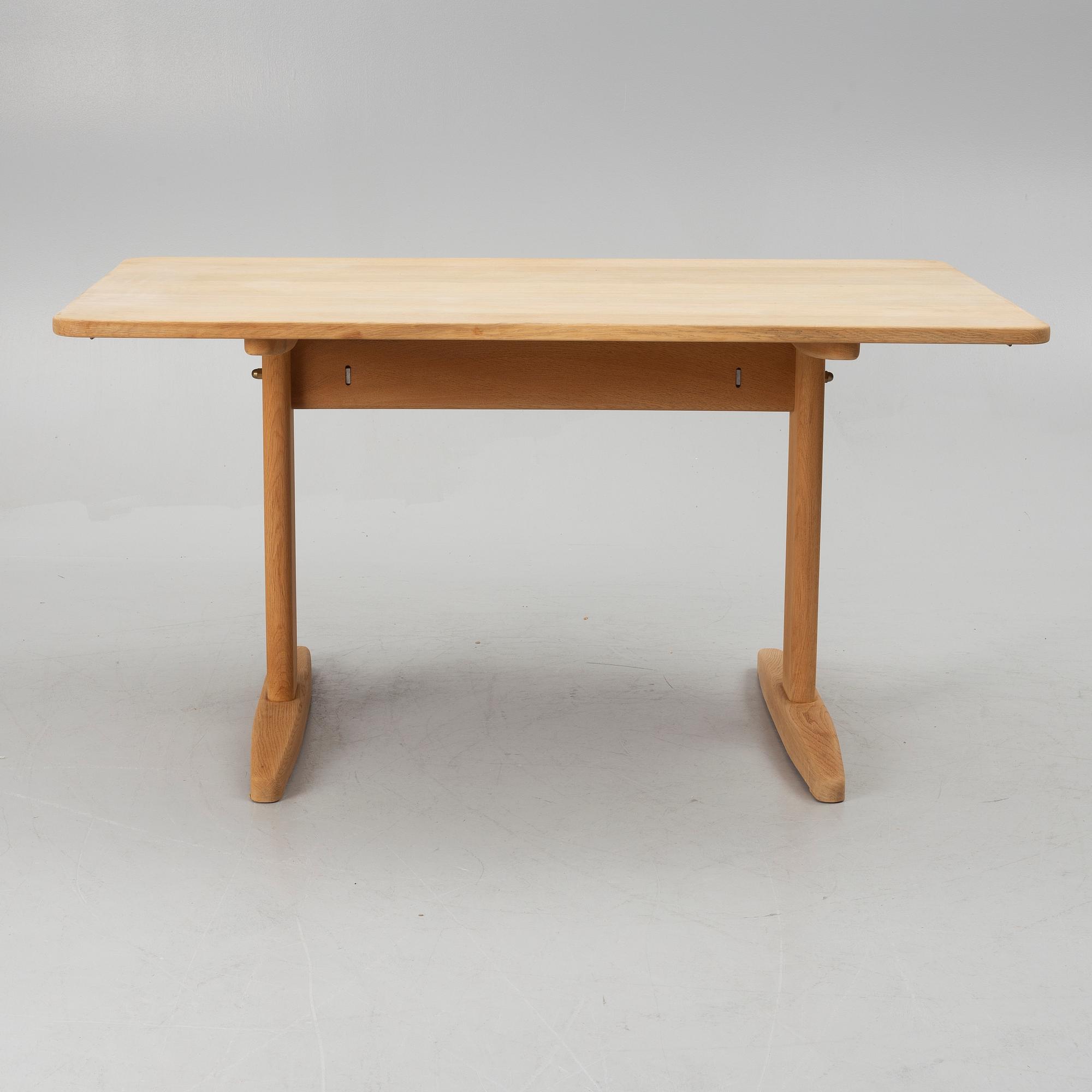 Børge Mogensen, table, "Shaker Table", CM Madsens Fabriker, Denmark, the model designed in 1958.