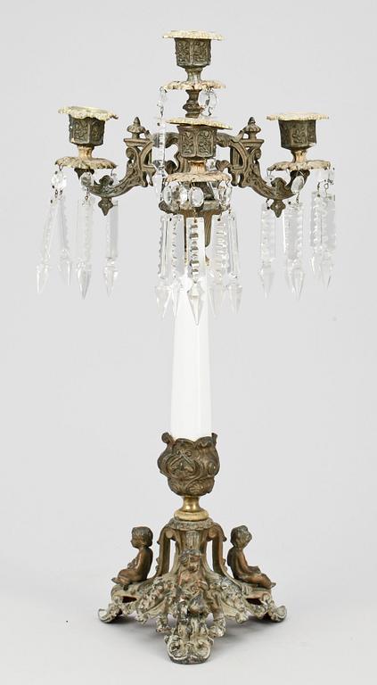 KANDELABER, oscariansk, 1800-talets slut.