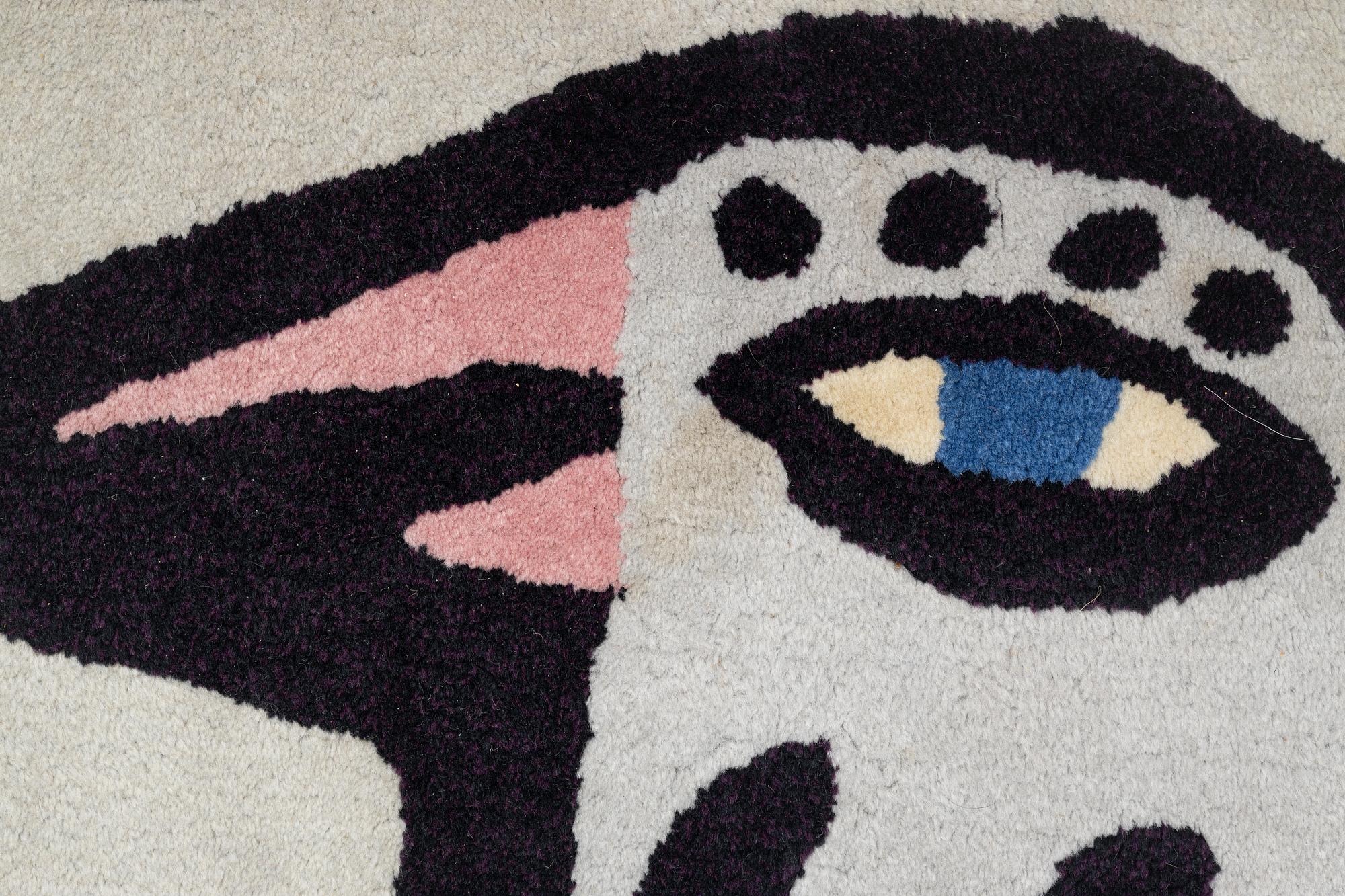 Ulrica Hydman-Vallien, rug "Birdie Blue", numbered 92/100. Approx. 235 x 175 cm.