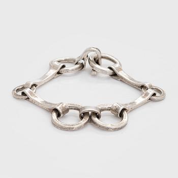 Bertel Gardberg, bracelet, silver, Turun Hopea, Åbo 1977.