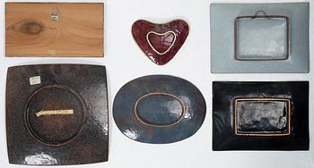 Enamel works by Juliane Pfeiffer, 6 pcs.