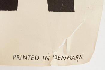 Otto Nielsen, a vintage SAS poster, Al-Offset, Anderasen & Lachmann, Köpenhamn, Danmark.