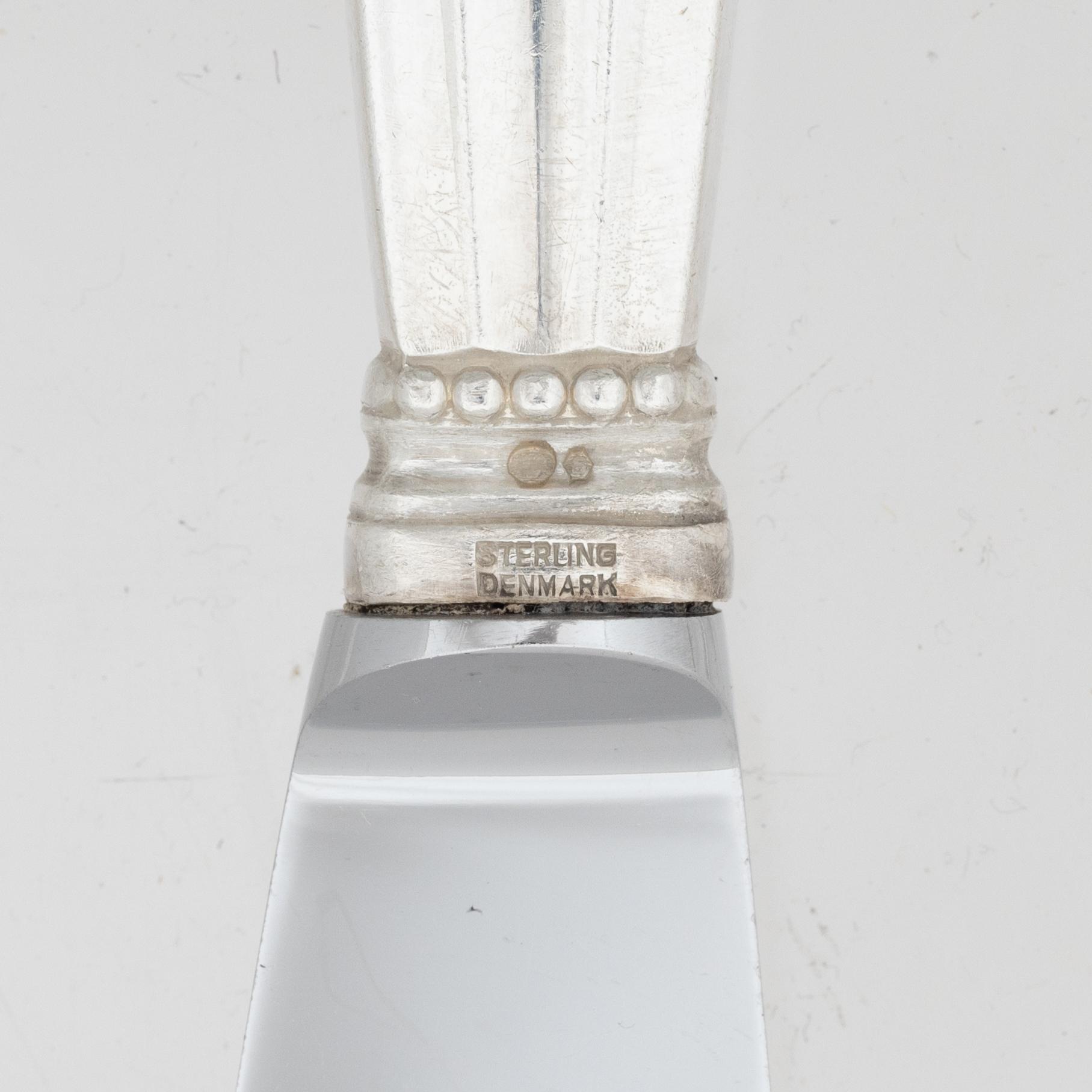 Johan Rohde, a sterling silver cutlery set, 'Konge/Acorn', Georg Jensen, Denmark, after 1945 (63 pieces).