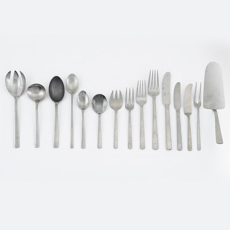 Kay Bojesen, bestick, 81 delar, rostfritt stål, "Grand Prix", Stainless Motala verkstad, 1900-talets andra hälft,Sverige.