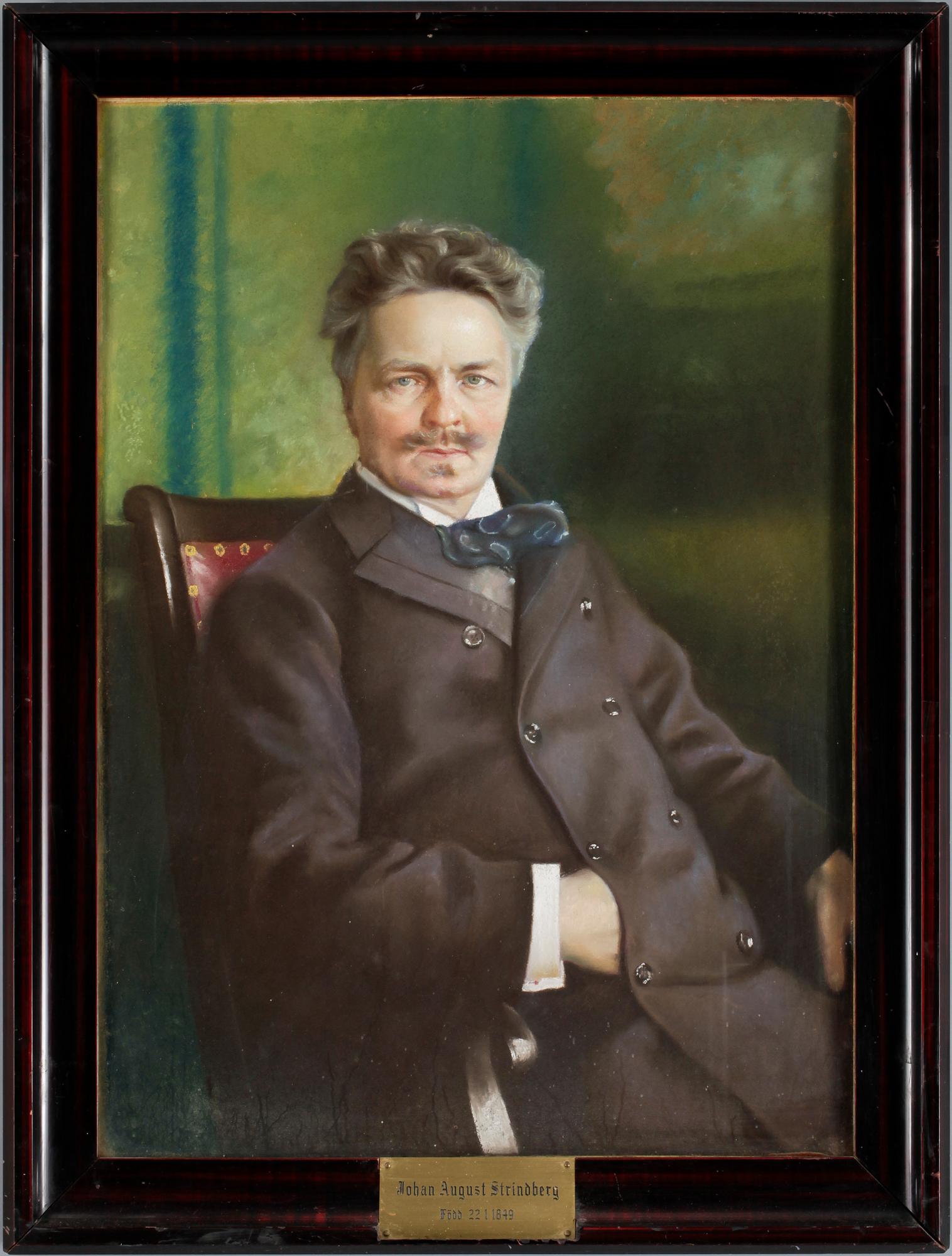 OKÄND KONSTNÄR, pastell på kartong, troligen 1910-tal.