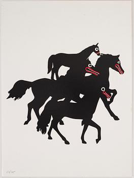 Makode Linde, lithograph, signed and numbered 153/165.