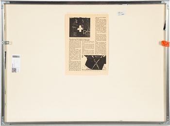 Antoni Tàpies, färgetsning, signerad HC, utgiven 1988.