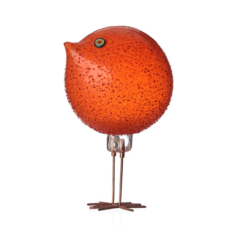 Peter Pelzel, a 'Pulcino' glass bird, Vistosi, Italy 1960's.
